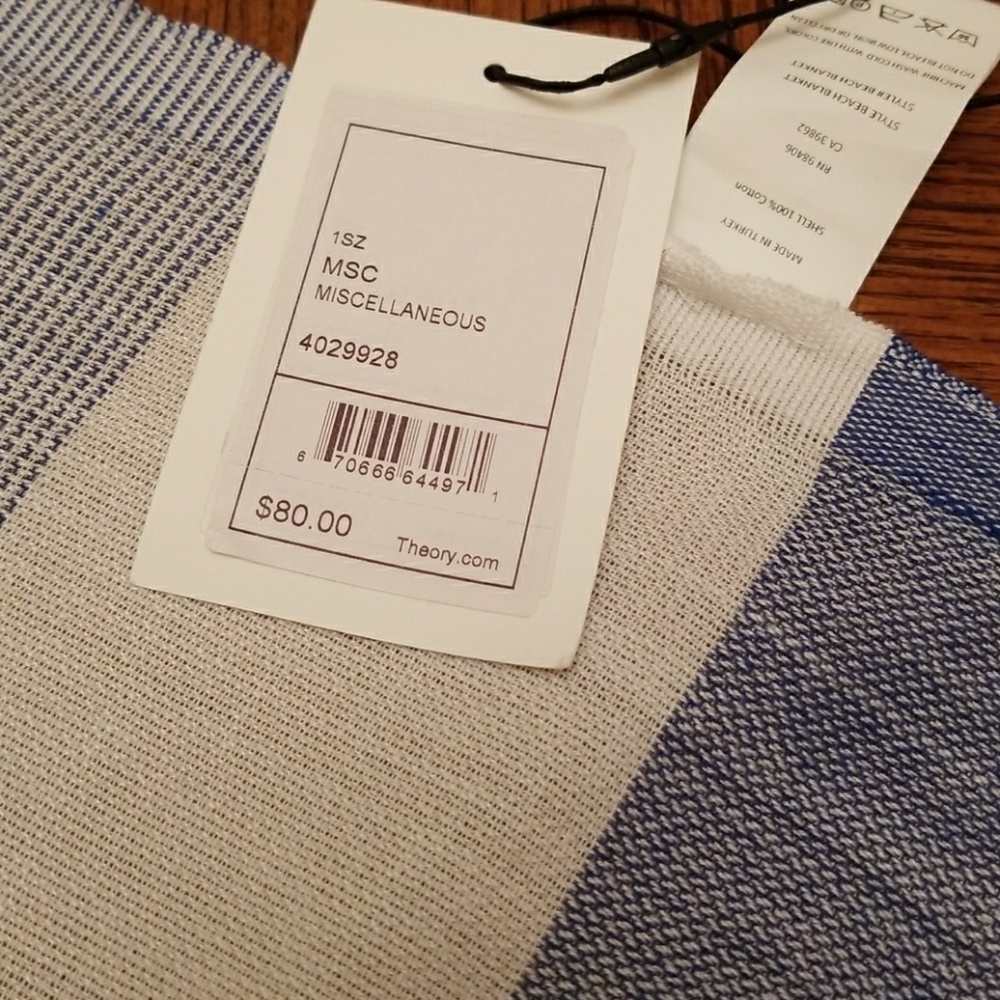 🆕️Theory beach blanket/wrap 100%cotton - Picture 8 of 8